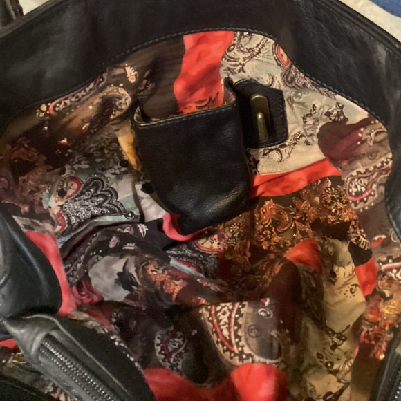 Carlos Falchi Black Embellished Leather Bag - Picture 10 of 16